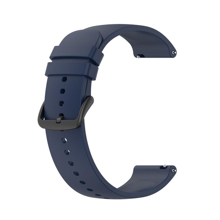 20mm Kalebol Round Tail Silicone Watch Band(Midnight Blue)
