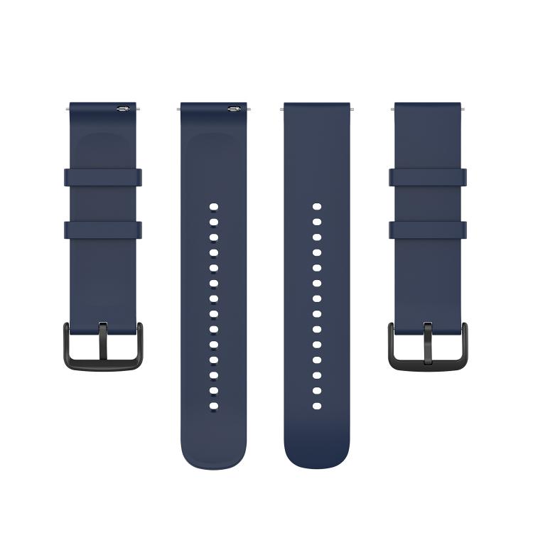 20mm Kalebol Round Tail Silicone Watch Band(Midnight Blue)