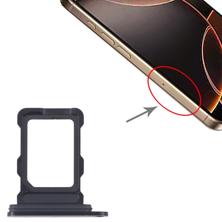 For iPhone 16 Pro SIM Card Tray (Black)