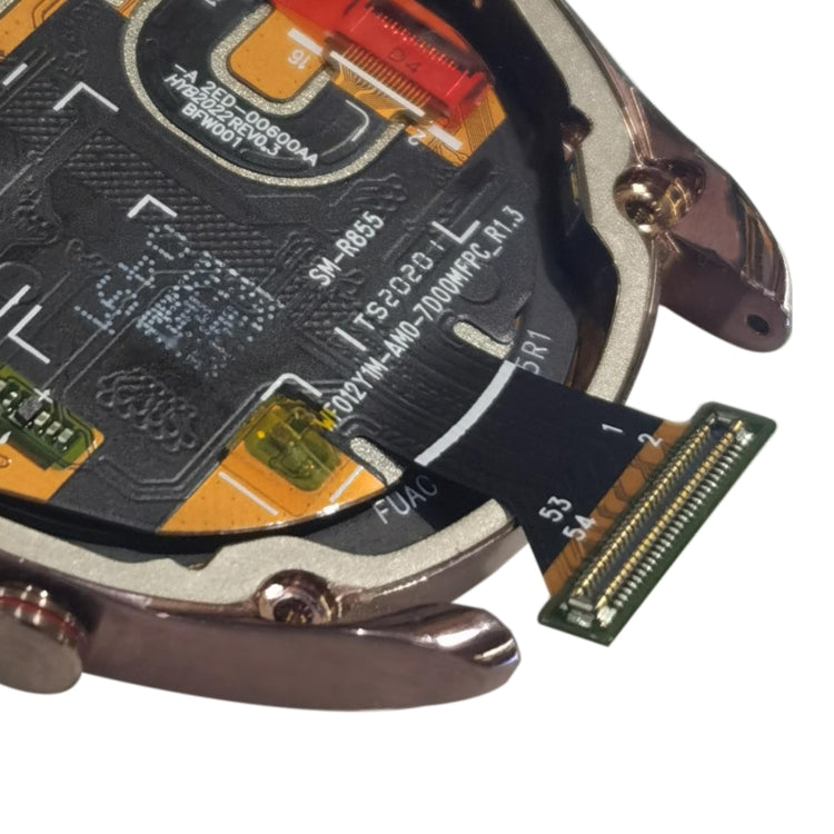 LCD Screen and Digitizer Full Assembly With Frame for Samsung Galaxy Watch3 SM-R850/R855(Gold)