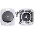 For Apple Watch SE 2022 44mm LTE Edition Rear Housing Glass Cover with Cable (Silver) - Back Cover by PMC TechLife | Online Shopping South Africa | PMC TechLife | Buy Now Pay Later Mobicred