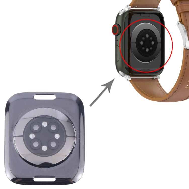 For Apple Watch Series 9 41mm Rear Housing Glass Cover(Black)