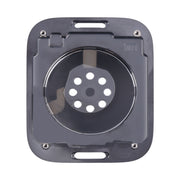 For Apple Watch Series 9 45mm Rear Housing Glass Cover(Black)
