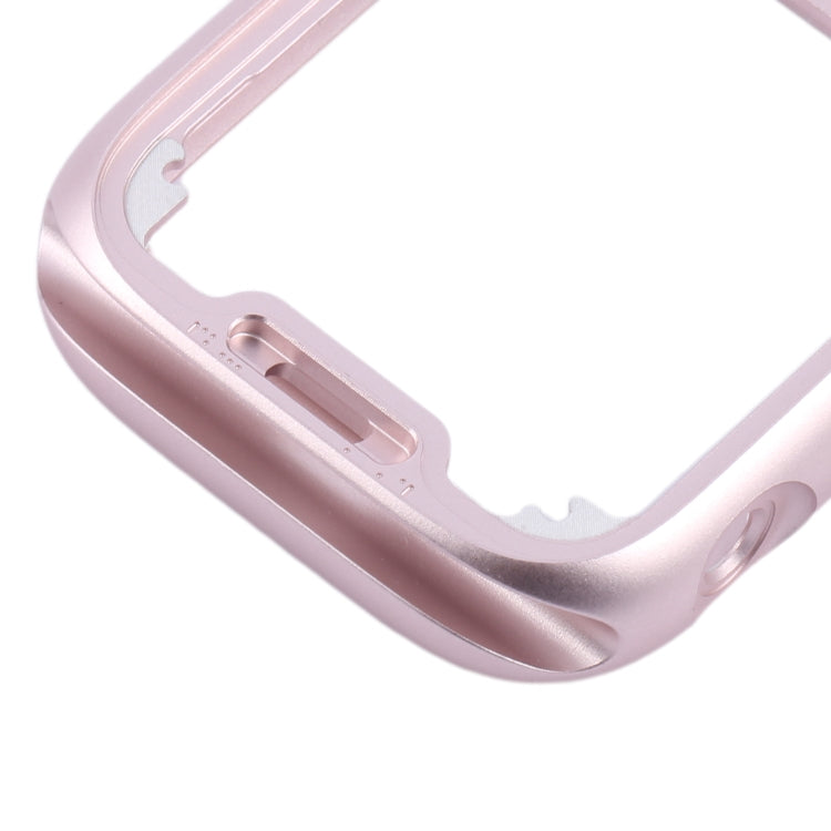 For Apple Watch Series 9 41mm Aluminum Alloy Middle Frame Bezel Plate (Pink)