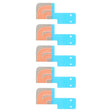 5pcs LCD Flex Cable Heat Sink Sticker for Apple Watch Series 7 / 8 / 9 45mm - Adhesive Sticker by PMc TechLife | Online Shopping South Africa | PMc TechLife | Buy Now Pay Later Mobicred