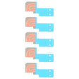 5pcs LCD Flex Cable Heat Sink Sticker for Apple Watch Series 7 / 8 / 9 41mm - free shipping - PMc TechLife - Order now!