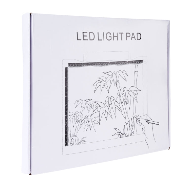 A4-19 6.5W Three Level of Brightness Dimmable A4 LED Drawing Sketchpad Light Pad with USB Cable (White)