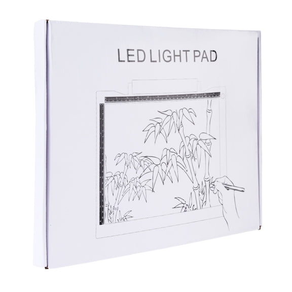 A4-19 6.5W Three Level of Brightness Dimmable A4 LED Drawing Sketchpad Light Pad with USB Cable (White)