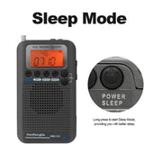 HRD-737 Portable Aircraft Band Radio Wide Frequency Receiver (Gold)