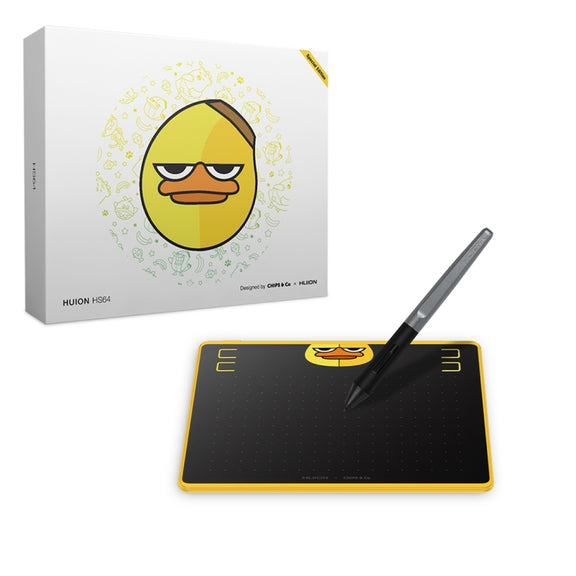 HUION HS64 Chips Special Edition 5080 LPI Art Drawing Tablet with Battery-free Pen for Fun