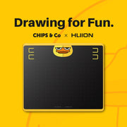 HUION HS64 Chips Special Edition 5080 LPI Art Drawing Tablet with Battery-free Pen for Fun