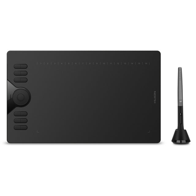 HUION HS610 5080 LPI Touch Ring Art Drawing Tablet for Fun, with Battery-free Pen & Pen Holder
