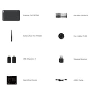 HUION Q620M 5080 LPI Wireless Art Drawing Tablet for Fun, with Battery-free Pen & Pen Holder