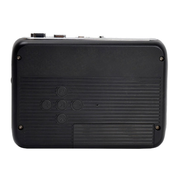 Tonivent TON007B Portable Bluetooth Tape Cassette Player, Support FM / Bluetooth Input and Output(Black)