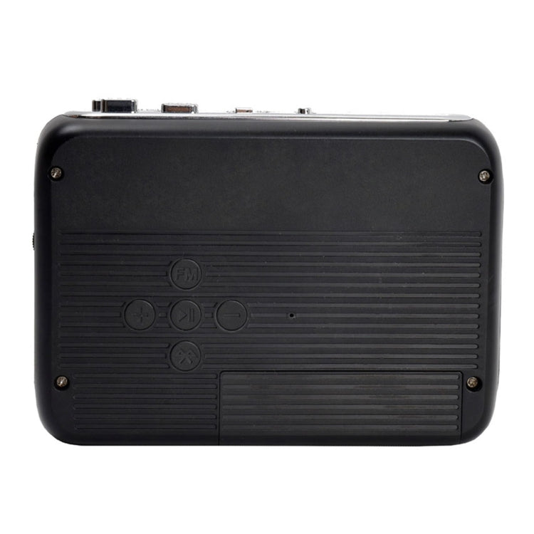 Tonivent TON007B Portable Bluetooth Tape Cassette Player, Support FM / Bluetooth Input and Output(Black)