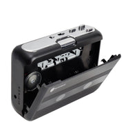 Tonivent TON007B Portable Bluetooth Tape Cassette Player, Support FM / Bluetooth Input and Output(Black)