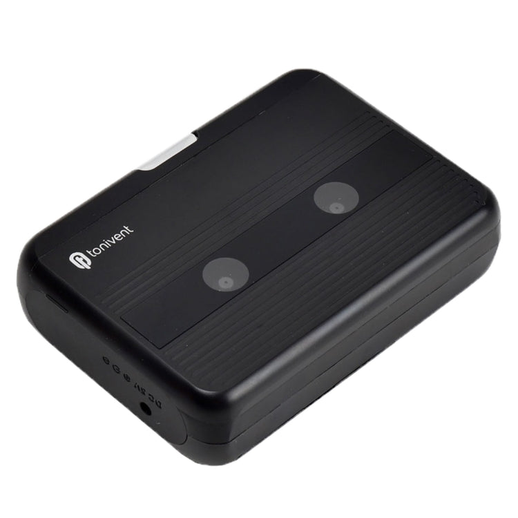 Tonivent TON007B Portable Bluetooth Tape Cassette Player, Support FM / Bluetooth Input and Output(Black)