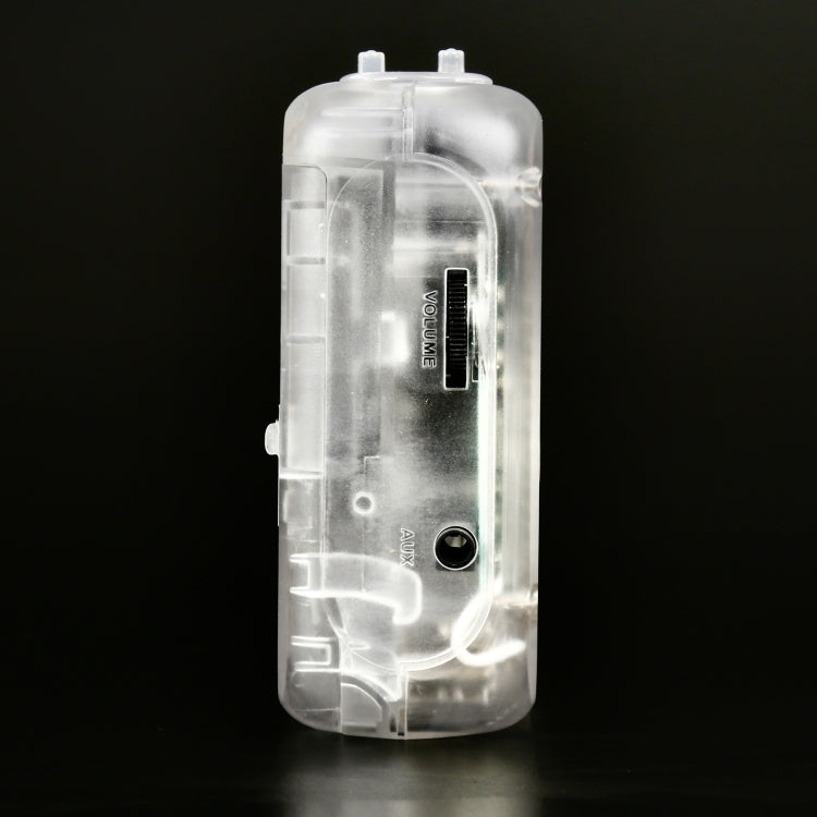 Tonivent TON007T Portable Bluetooth Tape Cassette Player, Support FM / Bluetooth Input and Output(Transparent)
