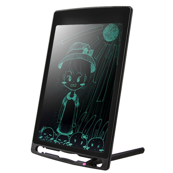 Portable 8.5 inch LCD Writing Tablet Drawing Graffiti Electronic Handwriting Pad Message Graphics Board Draft Paper with Writing Pen(Black)