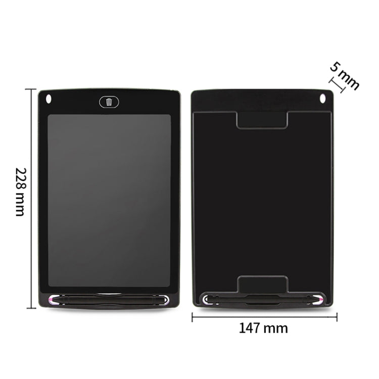 Portable 8.5 inch LCD Writing Tablet Drawing Graffiti Electronic Handwriting Pad Message Graphics Board Draft Paper with Writing Pen(Black)