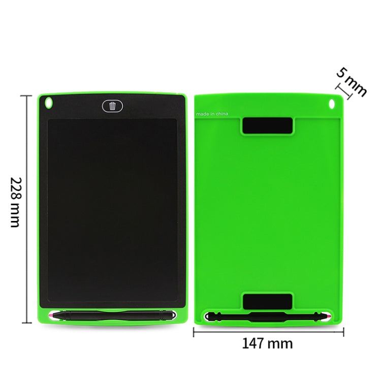 Portable 8.5 inch LCD Writing Tablet Drawing Graffiti Electronic Handwriting Pad Message Graphics Board Draft Paper with Writing Pen(Green)
