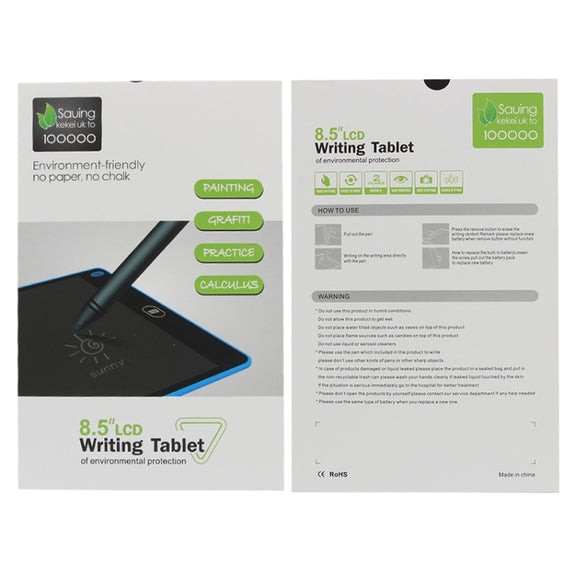 Portable 8.5 inch LCD Writing Tablet Drawing Graffiti Electronic Handwriting Pad Message Graphics Board Draft Paper with Writing Pen(Green)