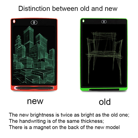 Portable 8.5 inch LCD Writing Tablet Drawing Graffiti Electronic Handwriting Pad Message Graphics Board Draft Paper with Writing Pen(Green)