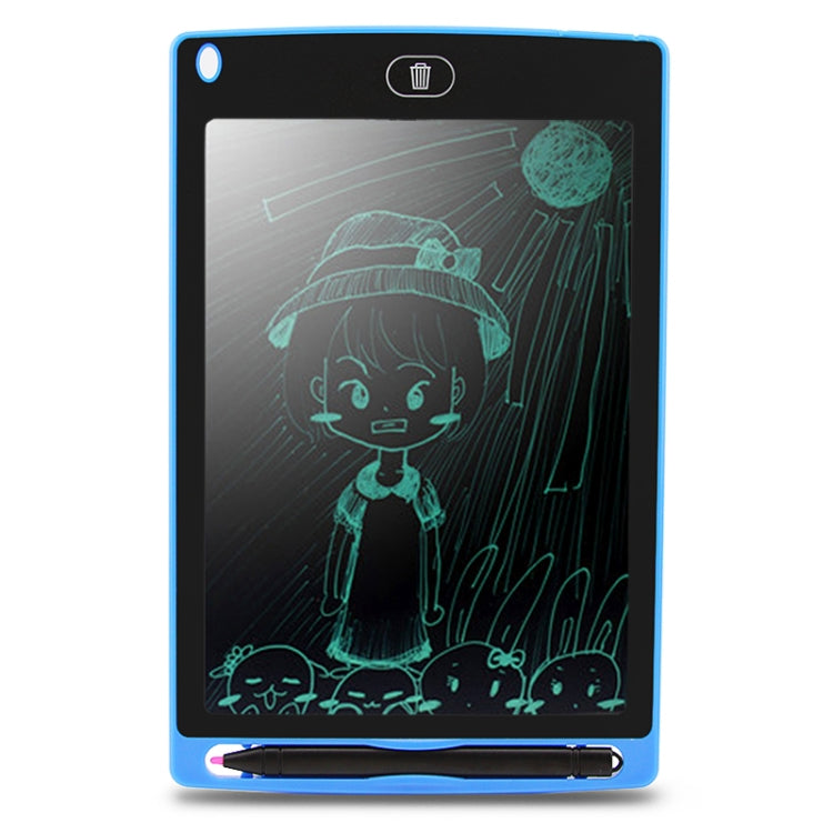 Portable 8.5 inch LCD Writing Tablet Drawing Graffiti Electronic Handwriting Pad Message Graphics Board Draft Paper with Writing Pen(Blue)