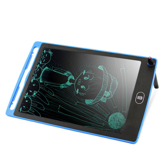 Portable 8.5 inch LCD Writing Tablet Drawing Graffiti Electronic Handwriting Pad Message Graphics Board Draft Paper with Writing Pen(Blue)