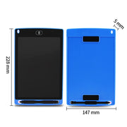 Portable 8.5 inch LCD Writing Tablet Drawing Graffiti Electronic Handwriting Pad Message Graphics Board Draft Paper with Writing Pen(Blue)