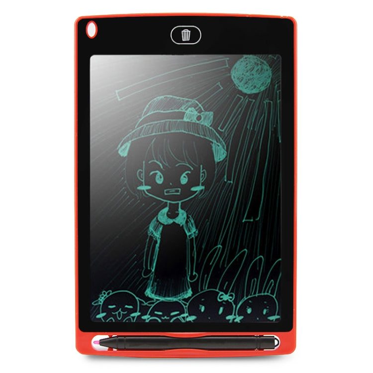Portable 8.5 inch LCD Writing Tablet Drawing Graffiti Electronic Handwriting Pad Message Graphics Board Draft Paper with Writing Pen(Red)