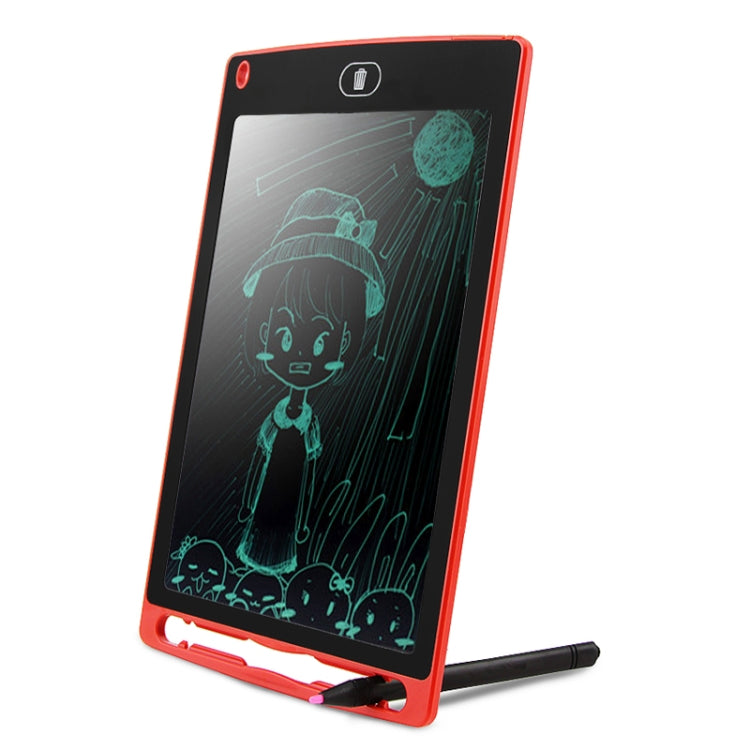 Portable 8.5 inch LCD Writing Tablet Drawing Graffiti Electronic Handwriting Pad Message Graphics Board Draft Paper with Writing Pen(Red)