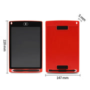 Portable 8.5 inch LCD Writing Tablet Drawing Graffiti Electronic Handwriting Pad Message Graphics Board Draft Paper with Writing Pen(Red)