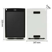 Portable 8.5 inch LCD Writing Tablet Drawing Graffiti Electronic Handwriting Pad Message Graphics Board Draft Paper with Writing Pen(White)