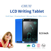 Portable 8.5 inch LCD Writing Tablet Drawing Graffiti Electronic Handwriting Pad Message Graphics Board Draft Paper with Writing Pen(White)