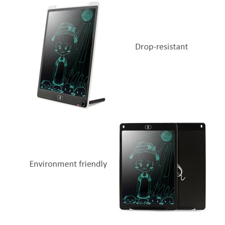 Portable 12 inch LCD Writing Tablet Drawing Graffiti Electronic Handwriting Pad Message Graphics Board Draft Paper with Writing Pen(Green)