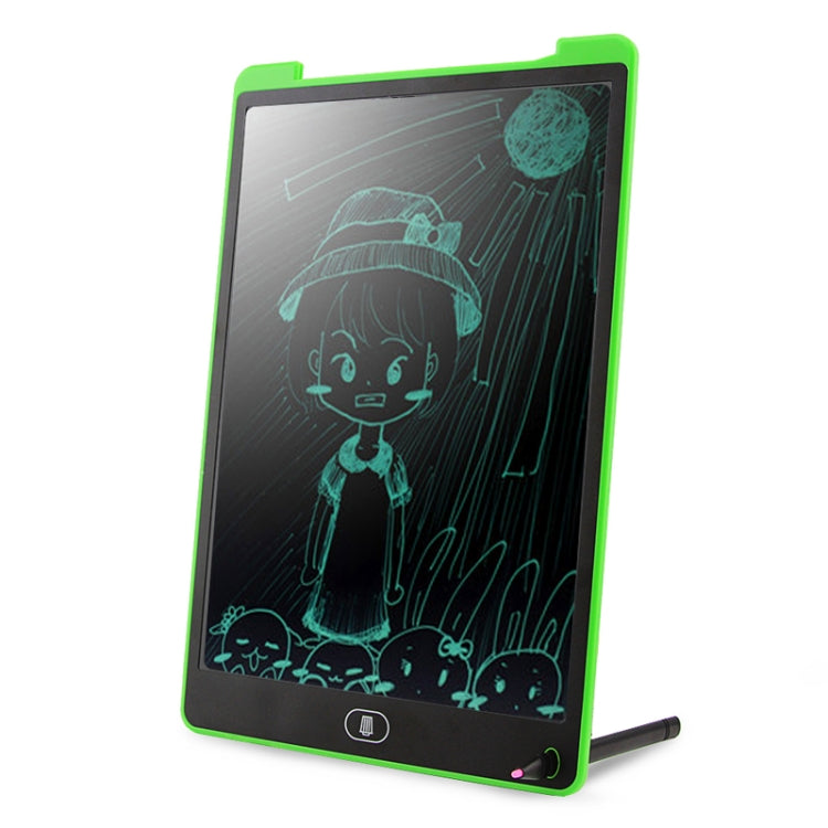 Portable 12 inch LCD Writing Tablet Drawing Graffiti Electronic Handwriting Pad Message Graphics Board Draft Paper with Writing Pen(Green)