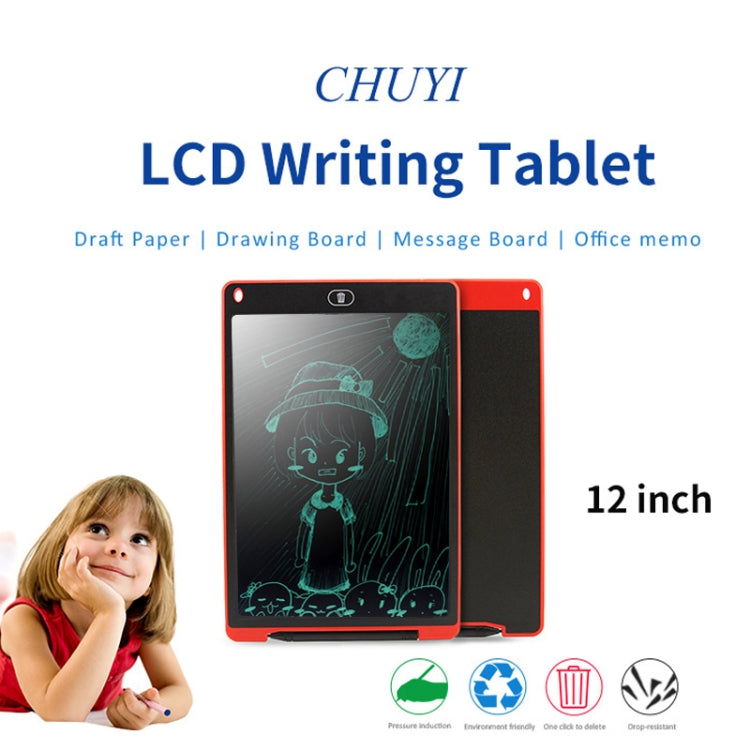 Portable 12 inch LCD Writing Tablet Drawing Graffiti Electronic Handwriting Pad Message Graphics Board Draft Paper with Writing Pen(Green)