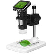 500X Zoom Magnifier 3MP Image Sensor USB Digital Microscope with 2.5 inch Screen & 8 LED & Professional Stand, Support TF Card - free shipping - PMC TechLife - Order now!