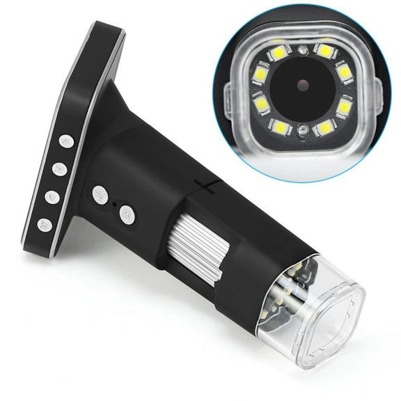 500X Zoom Magnifier 3MP Image Sensor USB Digital Microscope with 2.5 inch Screen & 8 LED & Professional Stand, Support TF Card