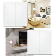 2 Buttons Intelligent Switch Smart Wall Switch (White)