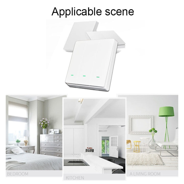 2 Buttons Intelligent Switch Smart Wall Switch (White)