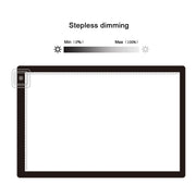 23W 12V LED Three Level of Brightness Dimmable A2 Acrylic Copy Boards Anime Sketch Drawing Sketchpad, EU Plug