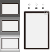 23W 12V LED Three Level of Brightness Dimmable A2 Acrylic Copy Boards Anime Sketch Drawing Sketchpad, EU Plug