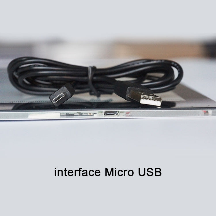 8W 5V LED USB Stepless Dimming A3 Acrylic Scale Copy Boards Anime Sketch Drawing Sketchpad with USB Cable & Power Adapter