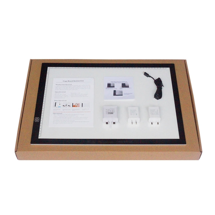 8W 5V LED USB Stepless Dimming A3 Acrylic Scale Copy Boards Anime Sketch Drawing Sketchpad with USB Cable & Power Adapter