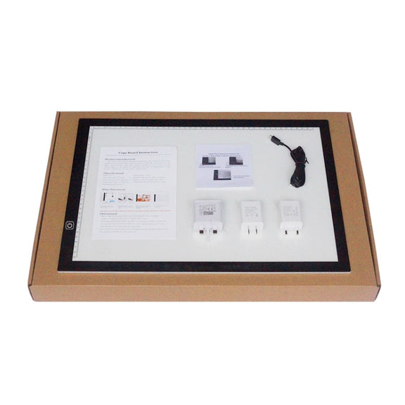 8W 5V LED USB Stepless Dimming A3 Acrylic Scale Copy Boards Anime Sketch Drawing Sketchpad with USB Cable & Power Adapter