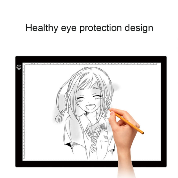 8W 5V LED USB Stepless Dimming A3 Acrylic Scale Copy Boards Anime Sketch Drawing Sketchpad with USB Cable & Power Adapter