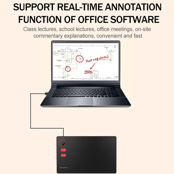 10Moons G20 Digital Tablet Capable of Connecting with Mobile Phone and Tablet Computer with 8192 Passive Pen