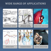 10Moons T503 Drawing Tablet Can Be Connected to mobile Phone Tablet with 8192 Passive Pen(White)